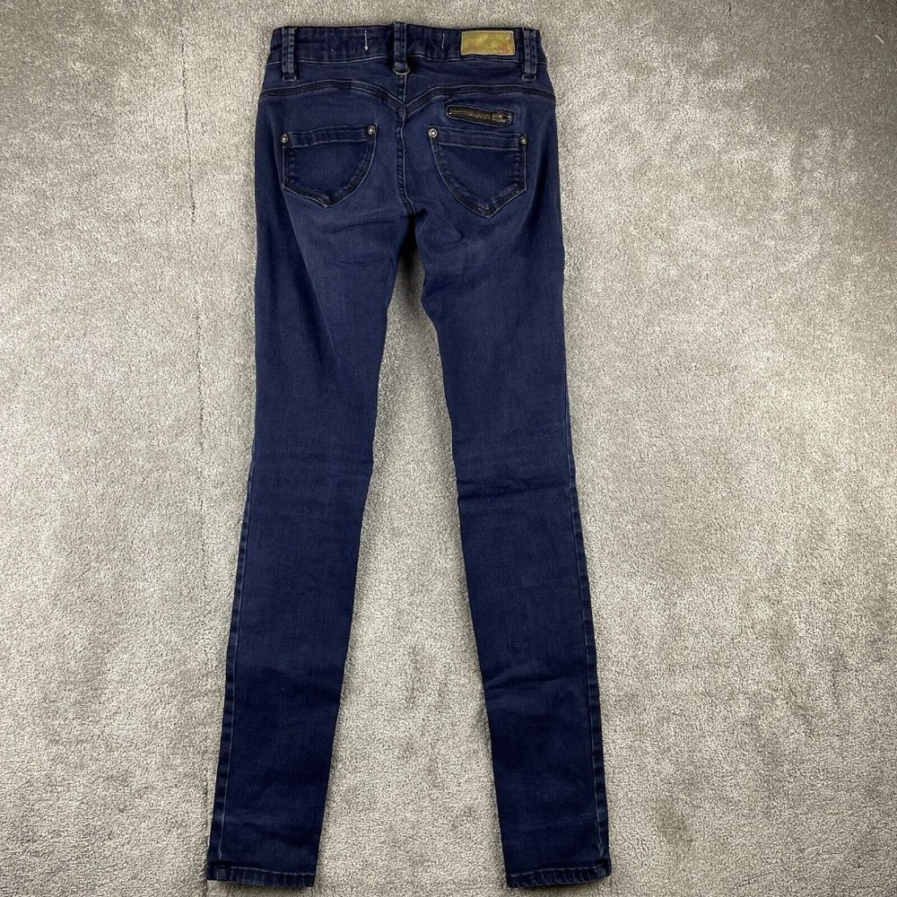 Freeman T. Porter Jeans Women's XS Cigarette Skinny Dark Wash European Denim - Picture 6 of 13